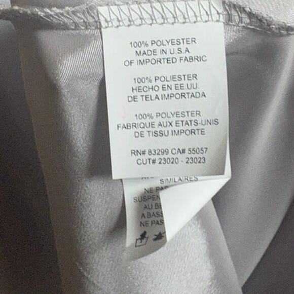Bebe Silver Midi Slip Dress Size Small - Picture 8 of 9